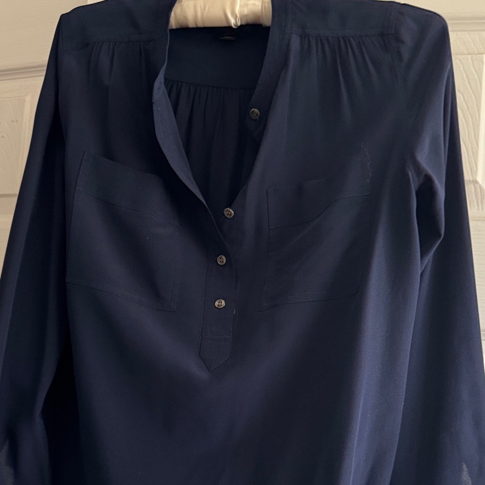 J. Crew Midnight Blue Blouse